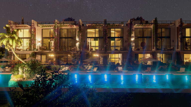 POOL SIDE NIGHT TIME